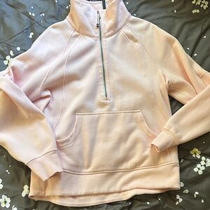 Lululemon Athletica Soft Pink Half-Zip Sweatshirt